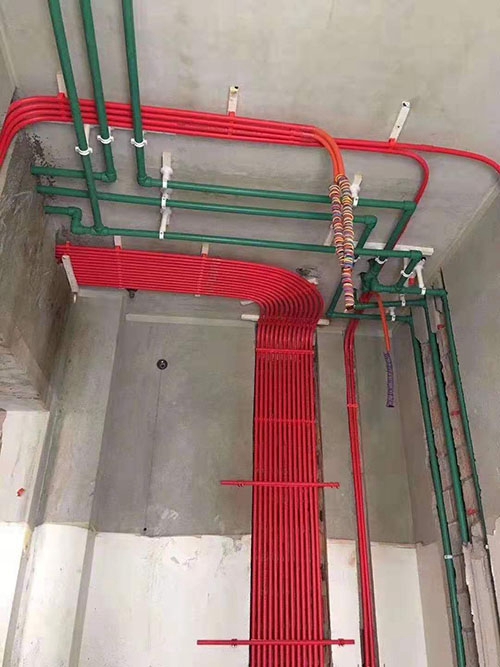 成都三利宅院独栋别墅装修施工现场照片