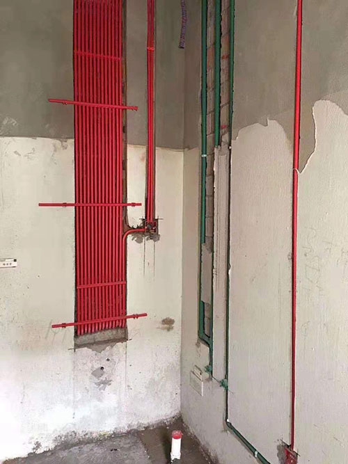 成都三利宅院独栋别墅装修施工现场照片
